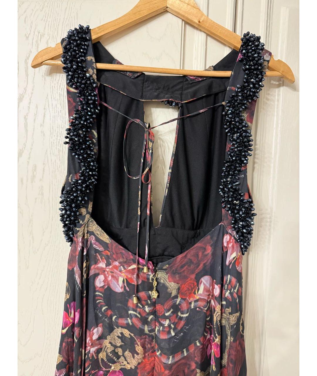 PHILIPP PLEIN Мульти шелковый сарафан, фото 6