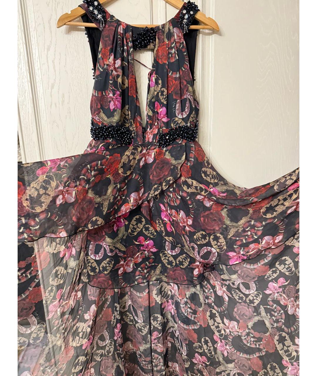 PHILIPP PLEIN Мульти шелковый сарафан, фото 4