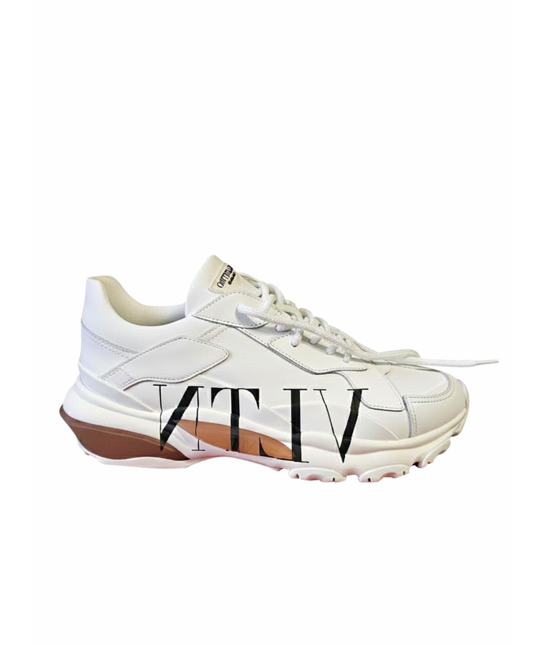 VALENTINO Белые кожаные кроссовки, фото 1