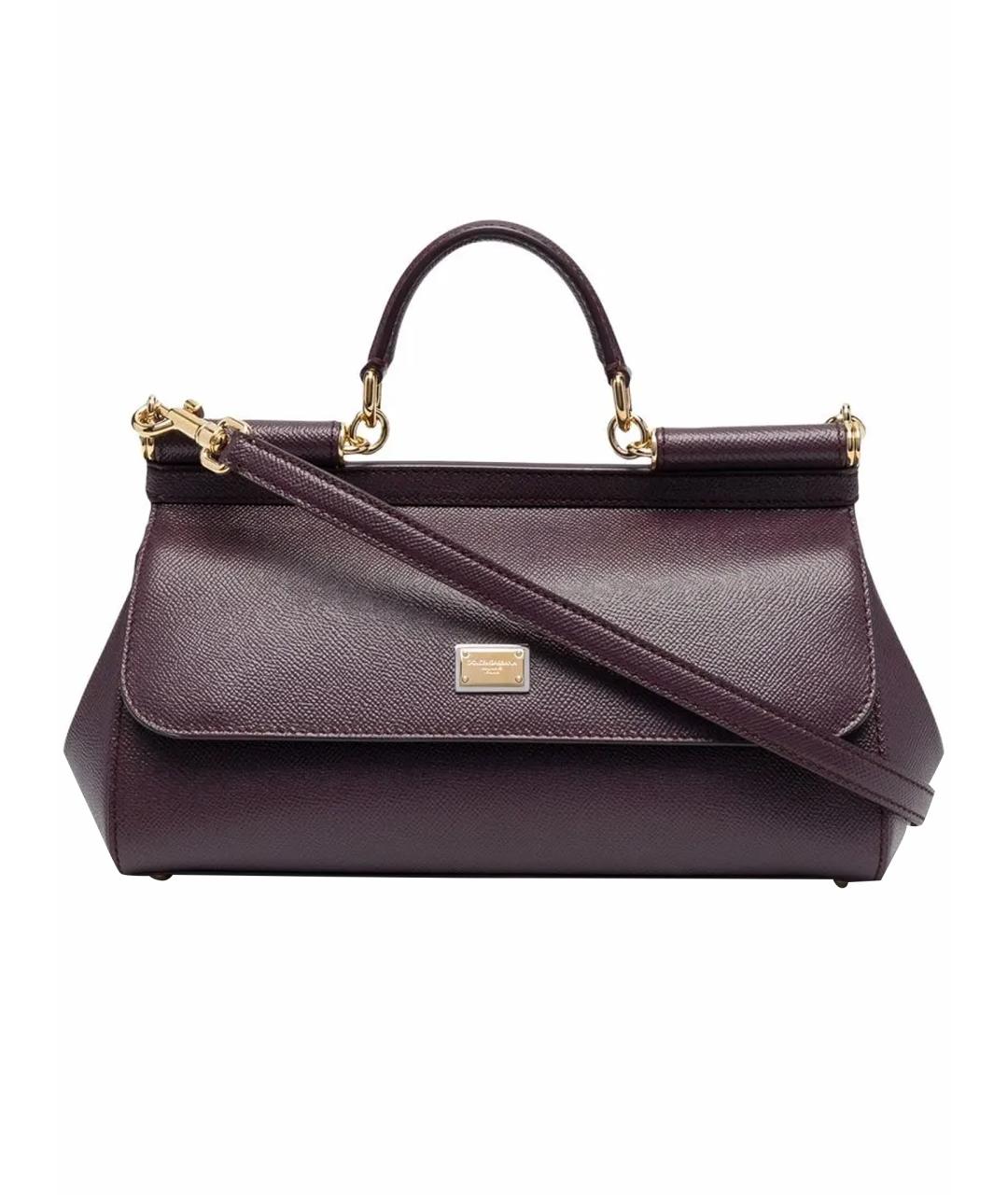 DOLCE&GABBANA Коричневая кожаная сумка через плечо, фото 1