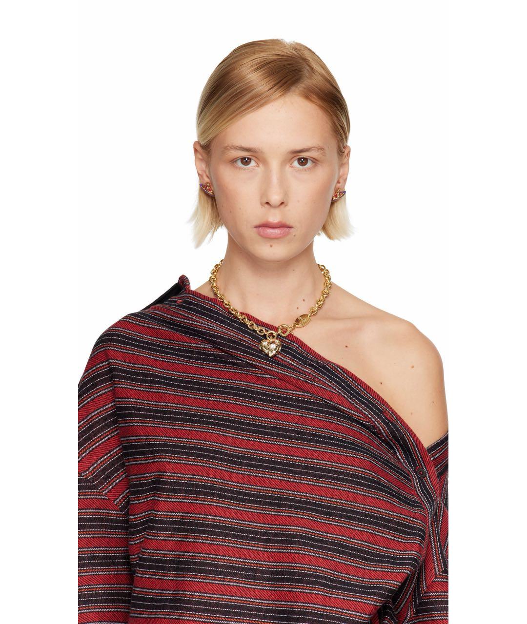 VIVIENNE WESTWOOD Золотой латунный чокер, фото 2