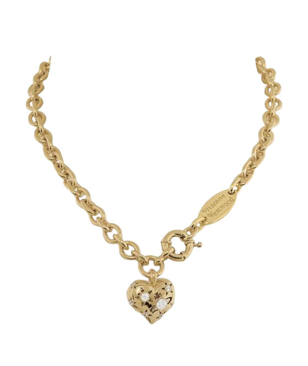 VIVIENNE WESTWOOD Золотой латунный чокер, фото 1