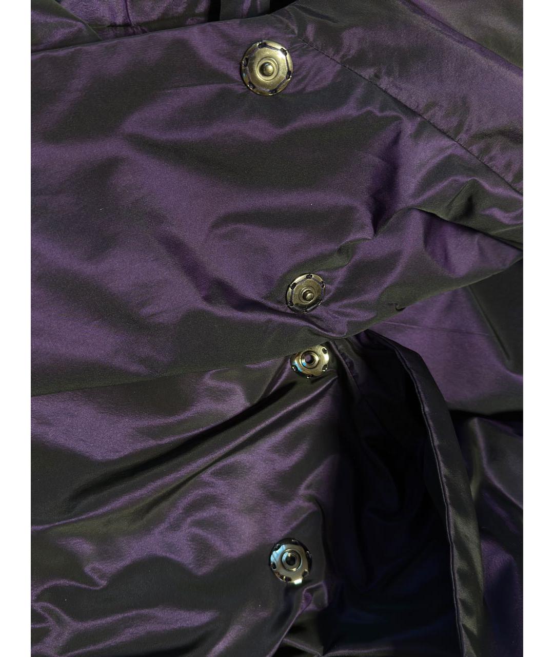 ARMANI COLLEZIONI Фиолетовая полиэстеровая куртка, фото 3