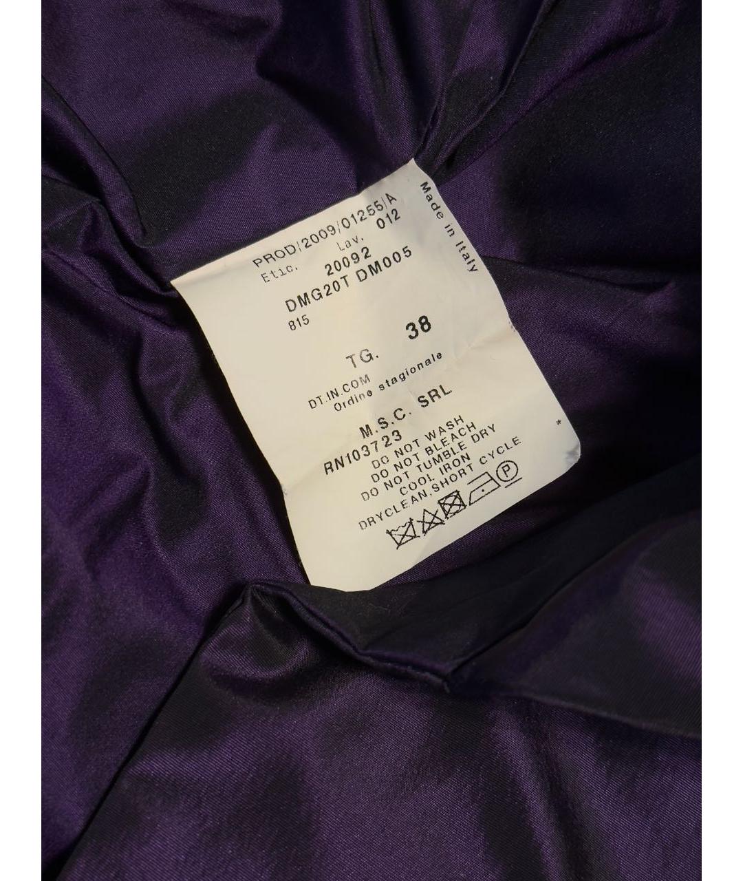 ARMANI COLLEZIONI Фиолетовая полиэстеровая куртка, фото 4