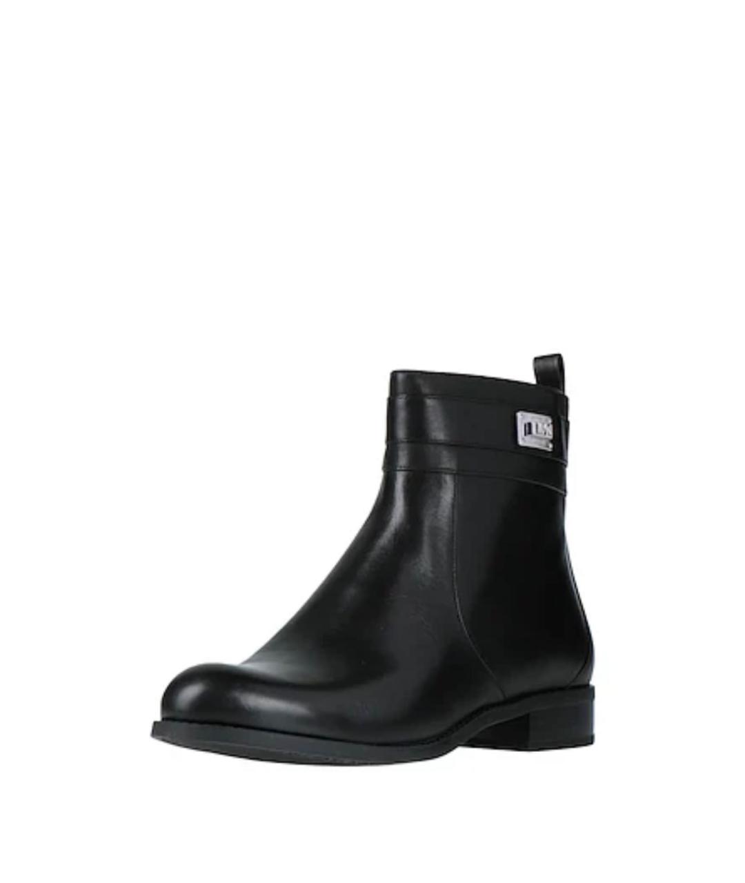 MICHAEL KORS Черные кожаные полусапоги, фото 2