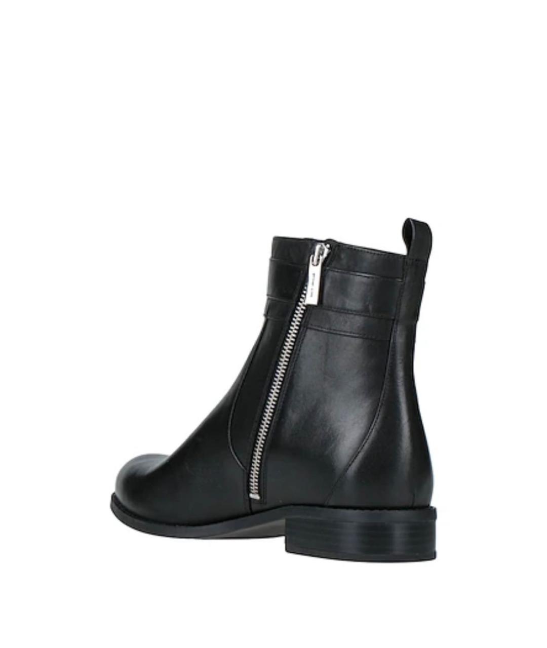 MICHAEL KORS Черные кожаные полусапоги, фото 3