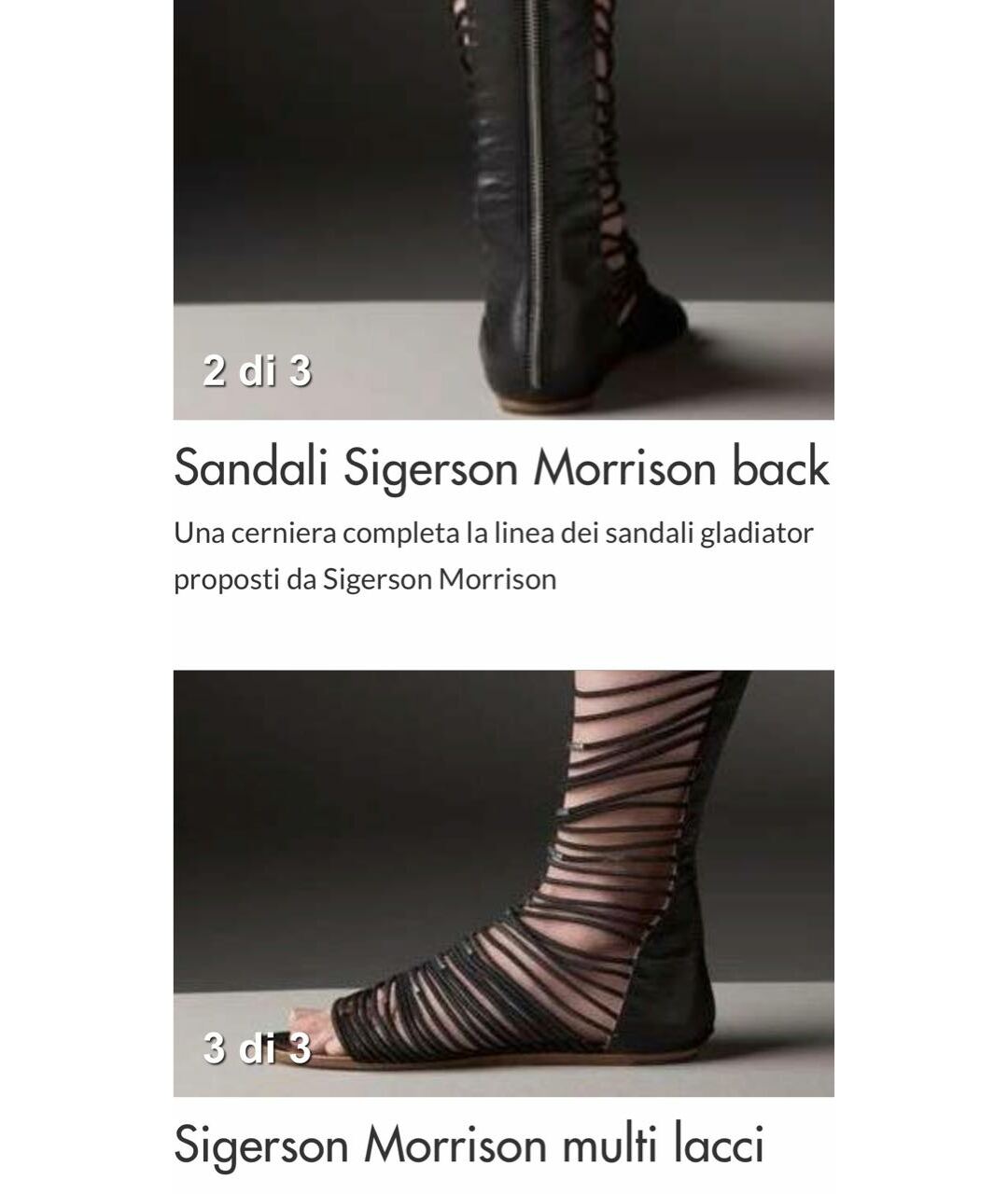 SIGERSON MORRISON Черные кожаные сандалии, фото 4