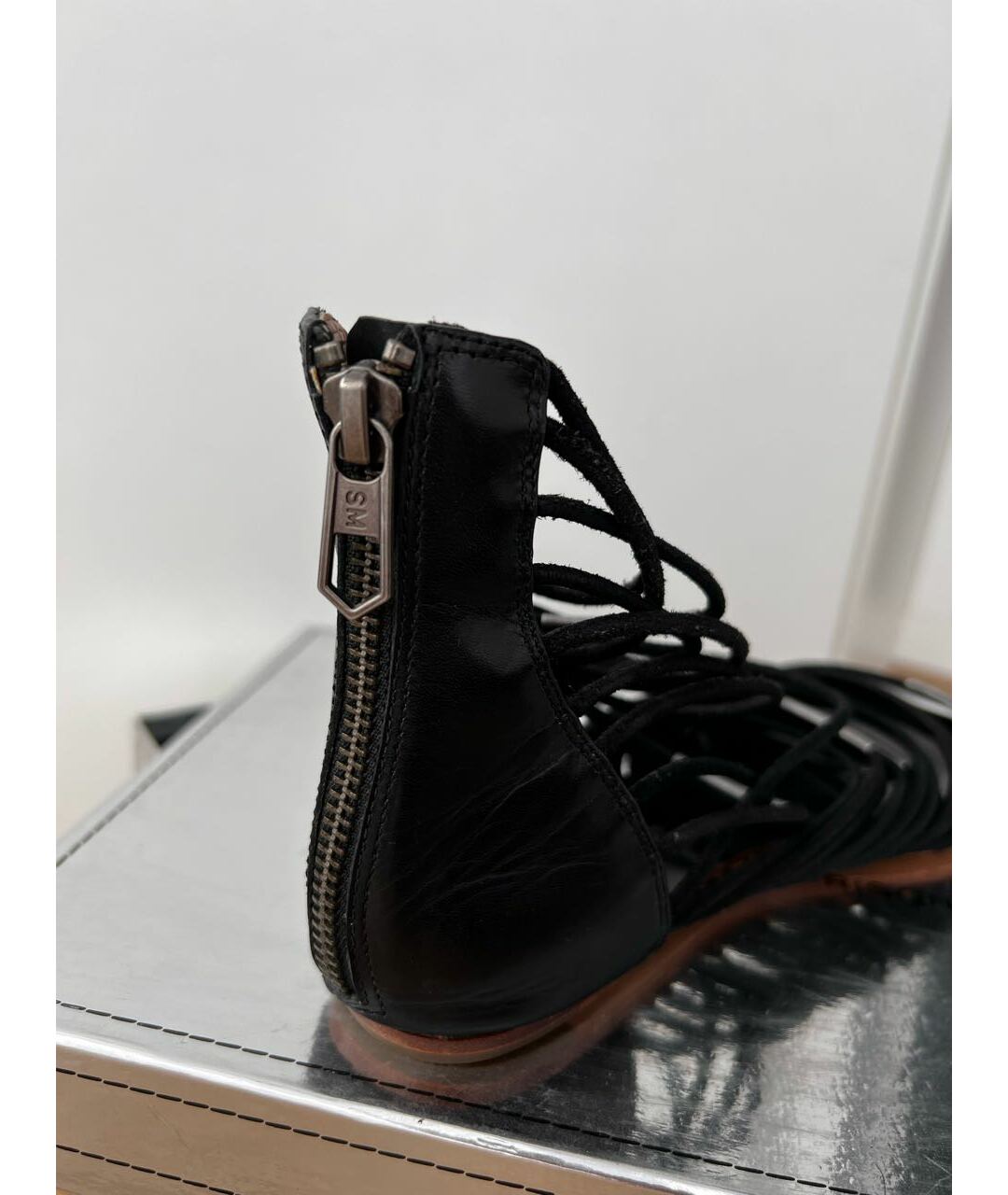 SIGERSON MORRISON Черные кожаные сандалии, фото 3