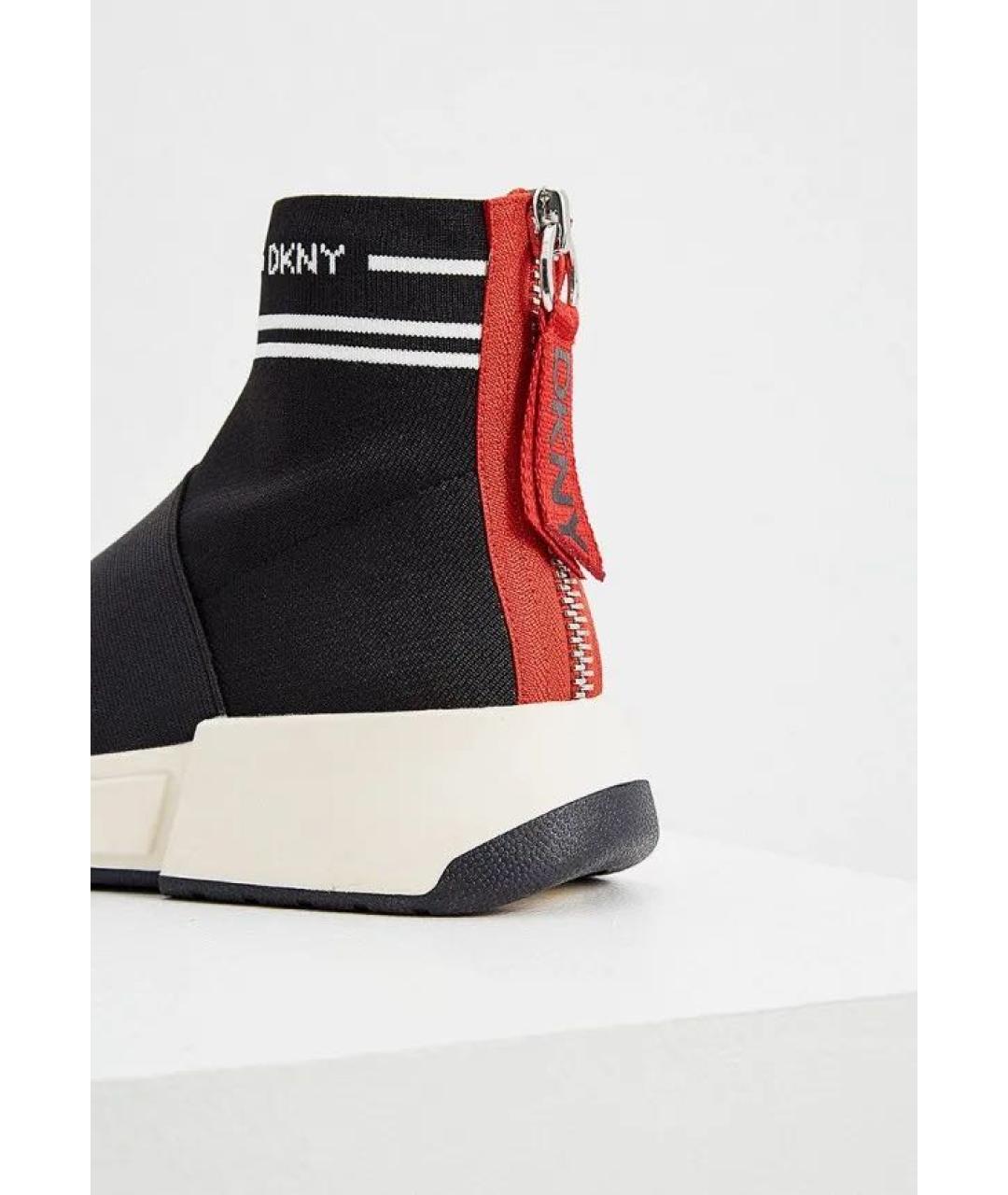 DKNY Черные текстильные кроссовки, фото 2