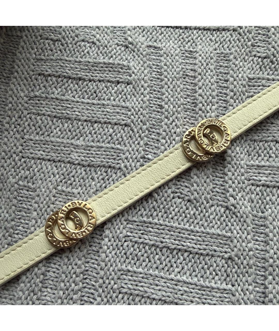 BVLGARI Бежевый кожаный браслет, фото 4