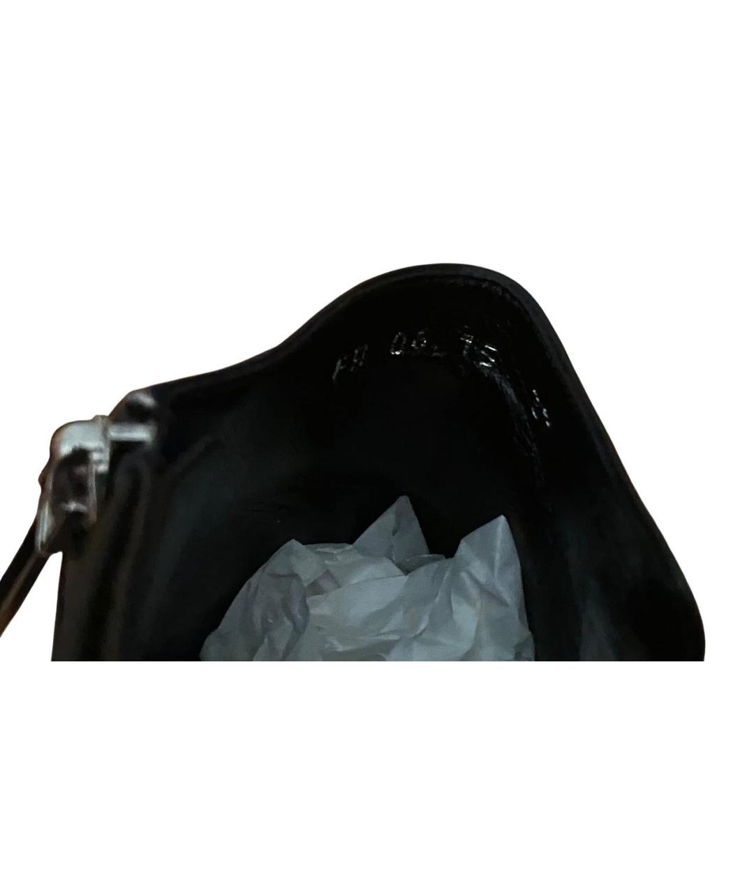 CHRISTIAN DIOR Черные кожаные ботильоны, фото 7