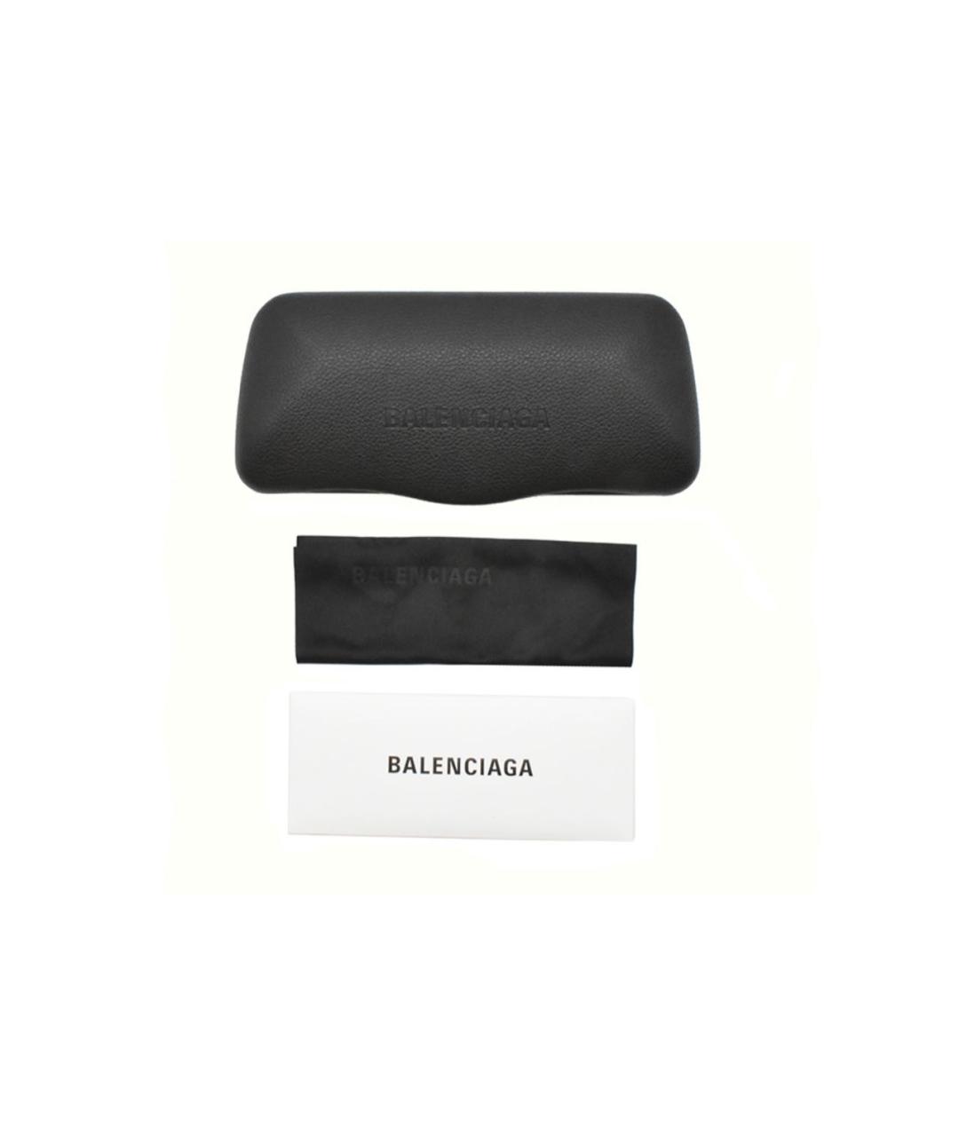 BALENCIAGA Черные пластиковые солнцезащитные очки, фото 4