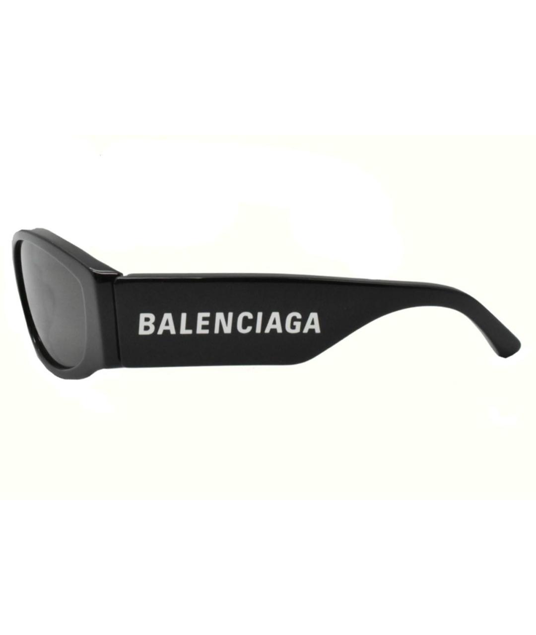 BALENCIAGA Черные пластиковые солнцезащитные очки, фото 3