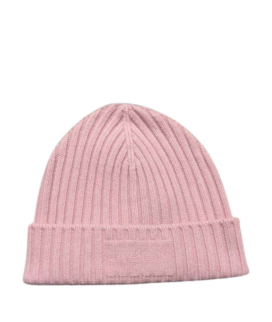 GIVENCHY Розовая кашемировая шапка, фото 1
