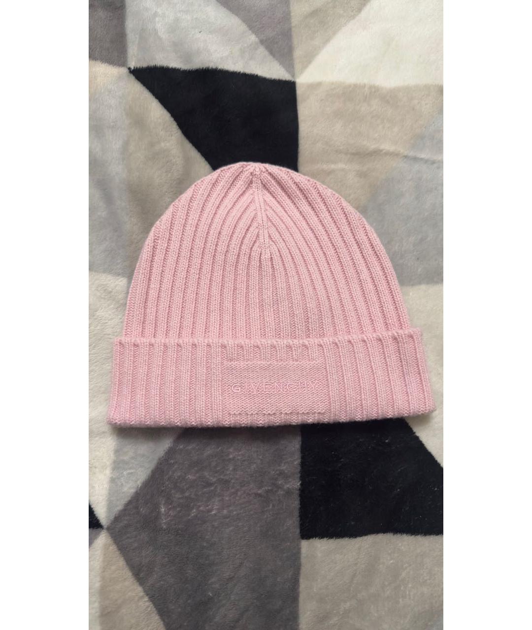 GIVENCHY Розовая кашемировая шапка, фото 5