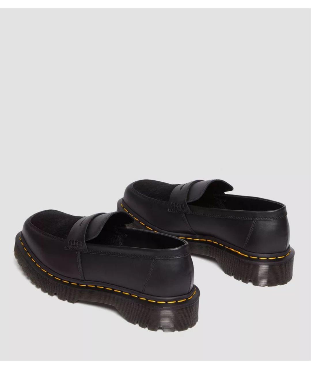 DR. MARTENS Черные кожаные лоферы, фото 6
