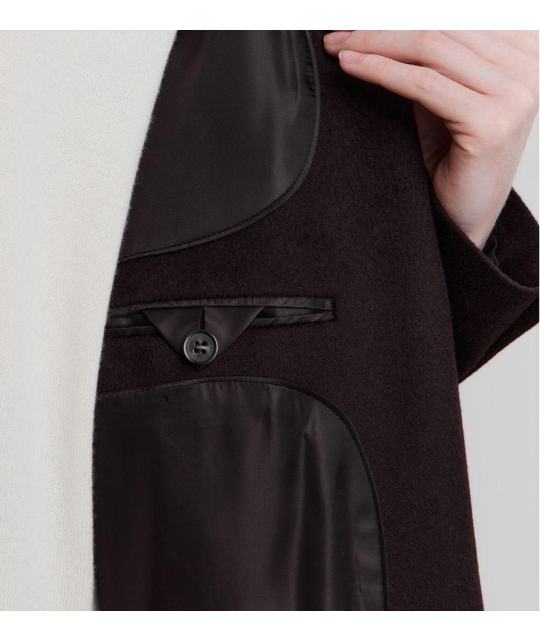 12 STOREEZ Коричневый шерстяной жакет/пиджак, фото 4