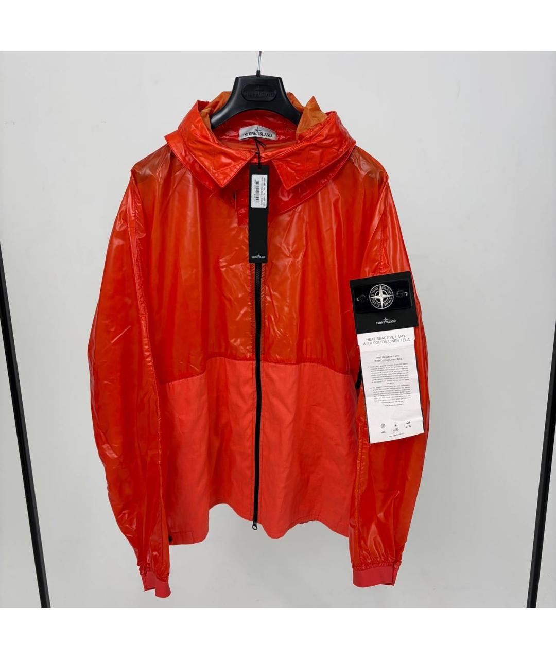 STONE ISLAND Красная полиэстеровая куртка, фото 3