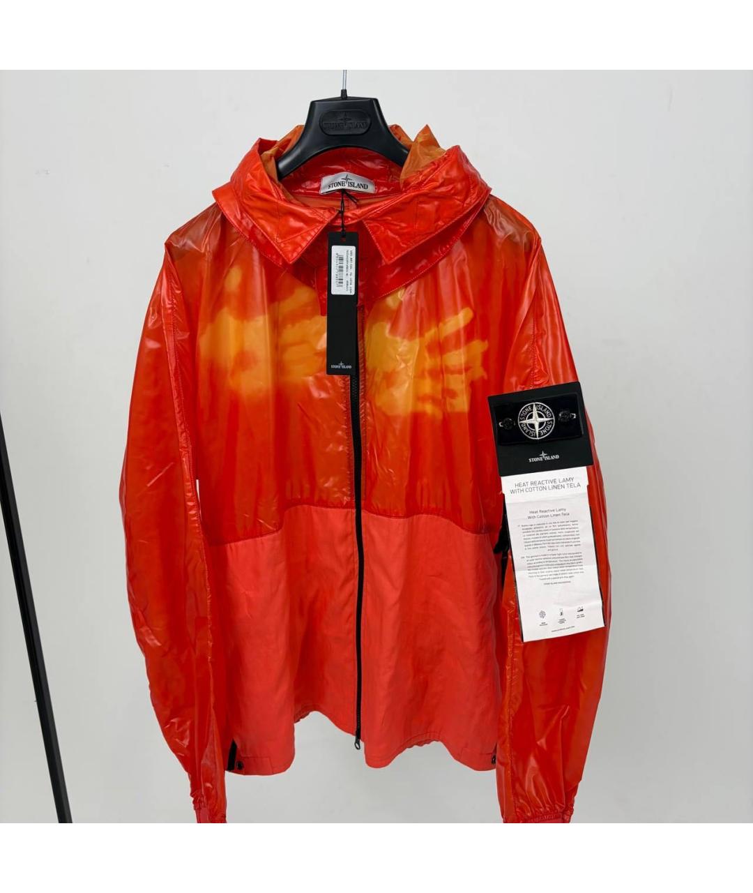 STONE ISLAND Красная полиэстеровая куртка, фото 2