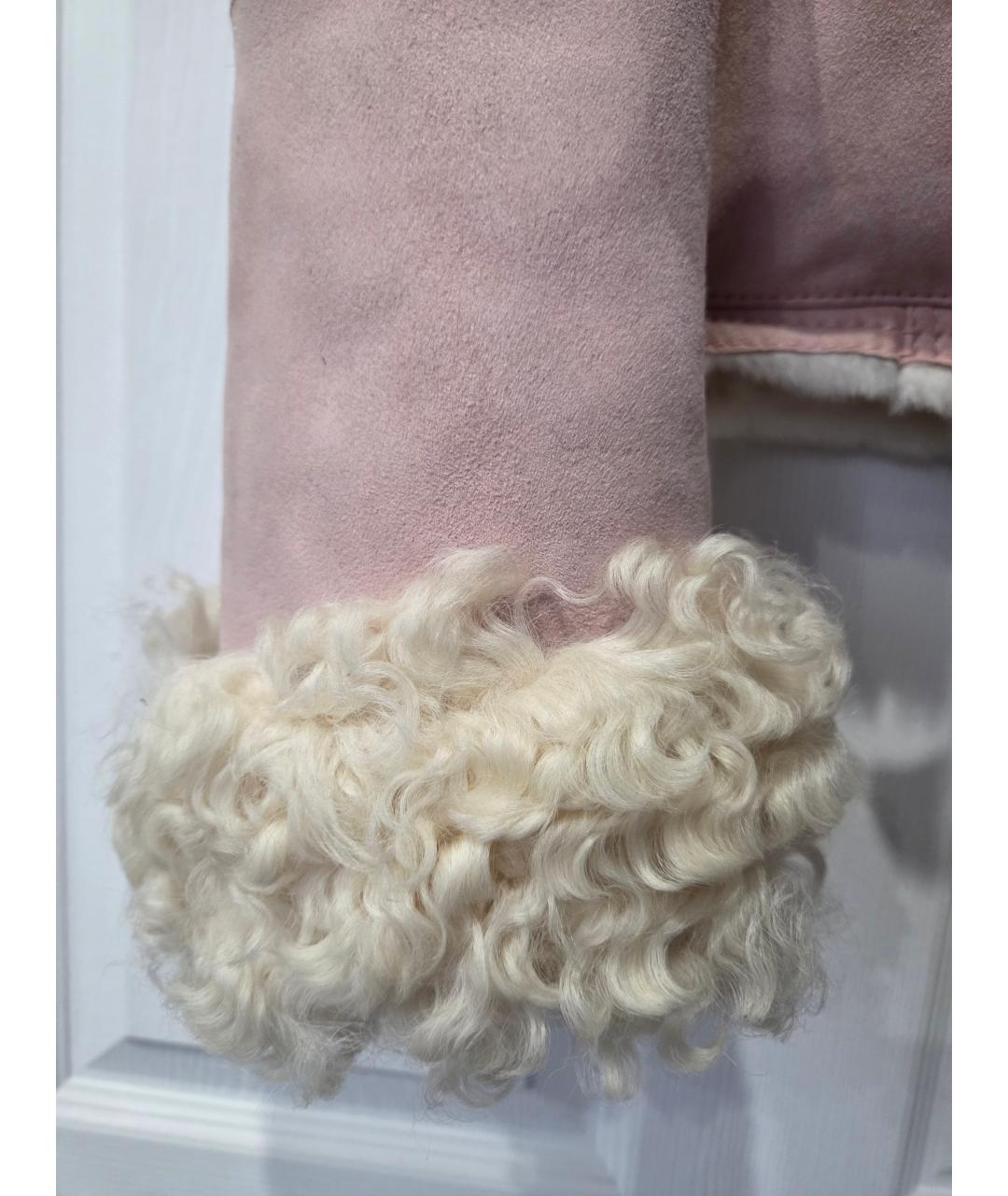 VALENTINO Розовая дубленка, фото 2