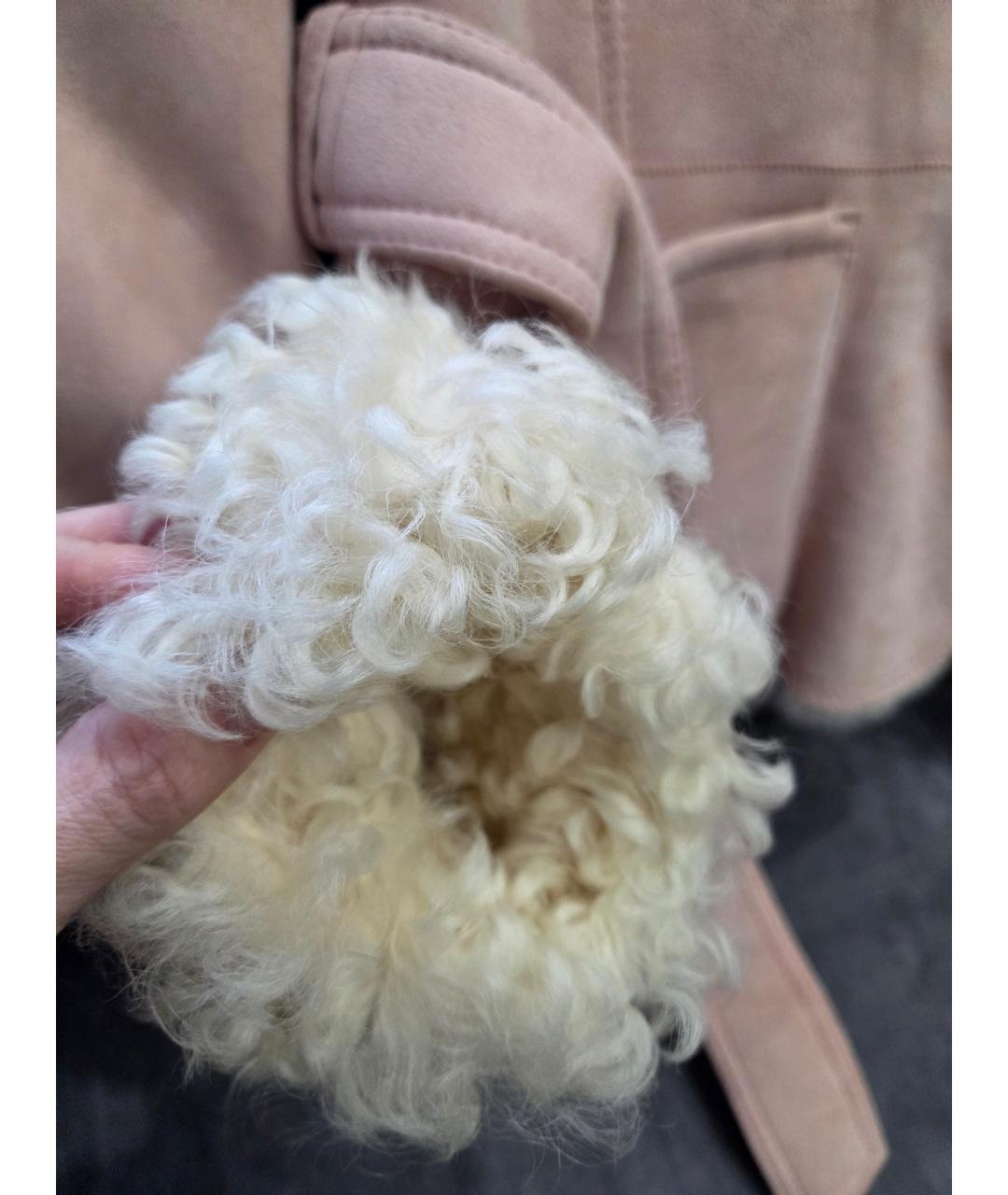 VALENTINO Розовая дубленка, фото 5