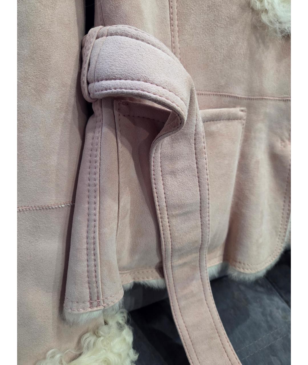 VALENTINO Розовая дубленка, фото 6