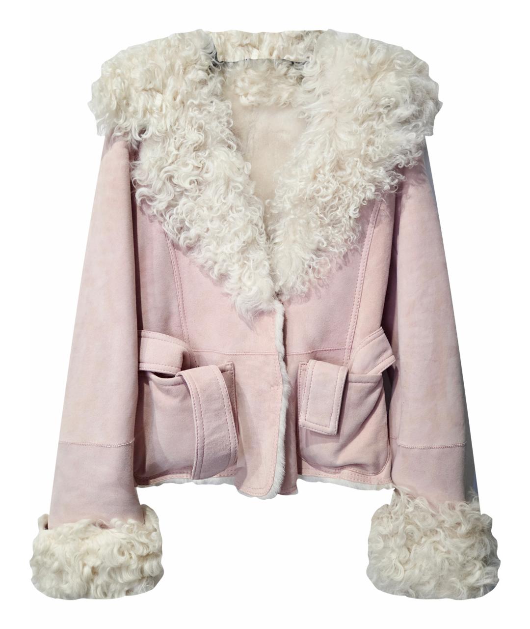 VALENTINO Розовая дубленка, фото 1