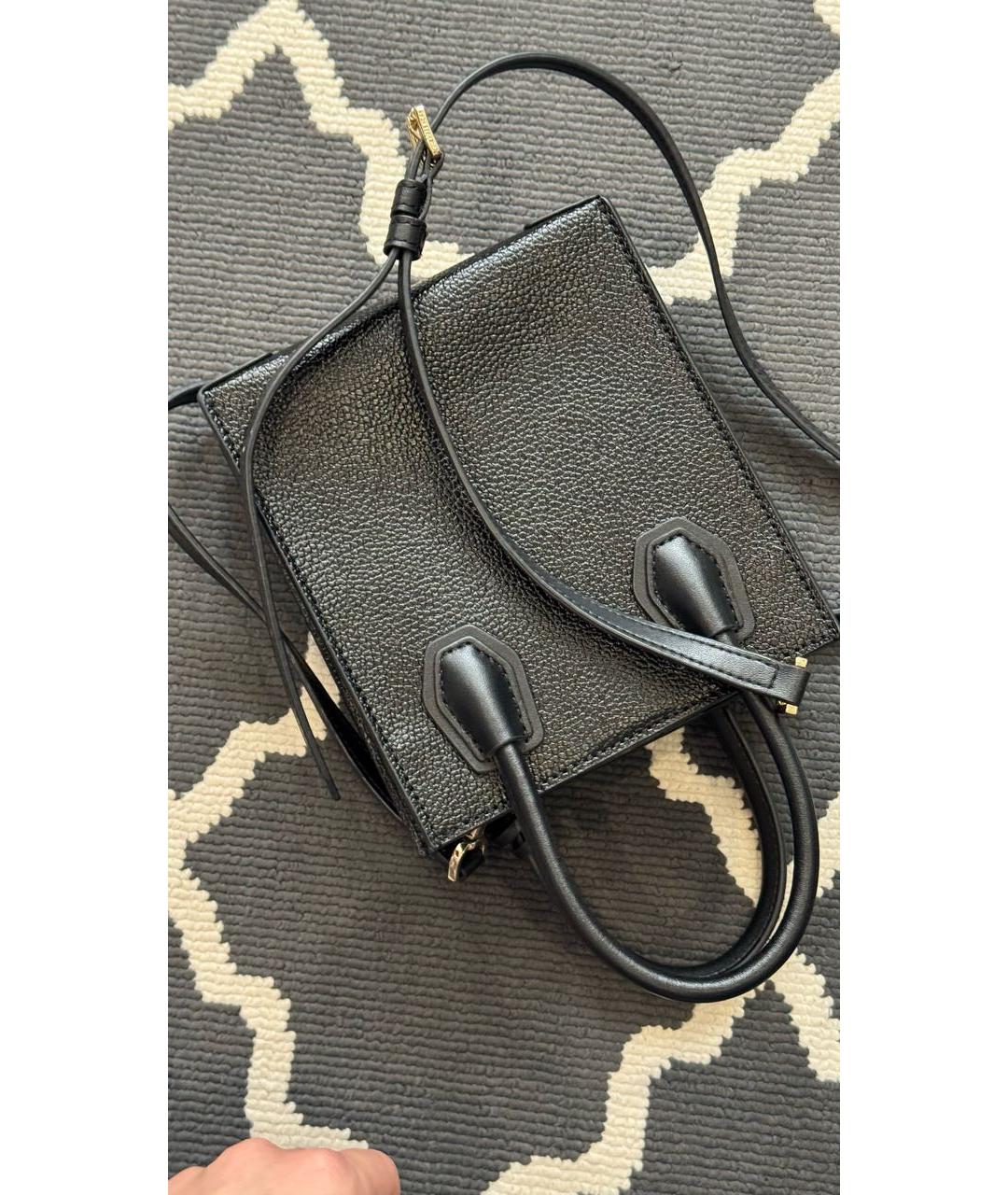 MICHAEL KORS Черная сумка через плечо из искусственной кожи, фото 3