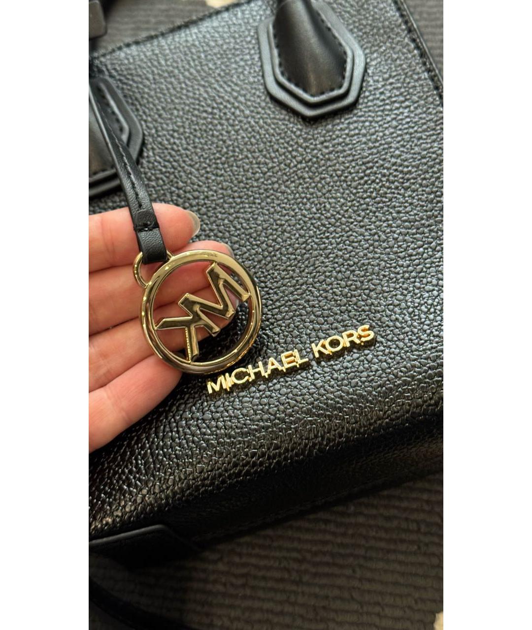 MICHAEL KORS Черная сумка через плечо из искусственной кожи, фото 8