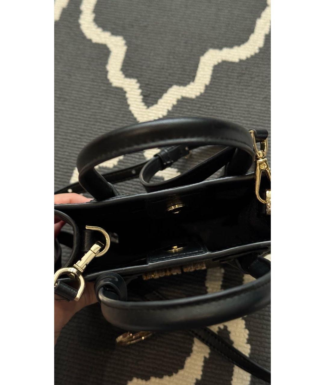 MICHAEL KORS Черная сумка через плечо из искусственной кожи, фото 4