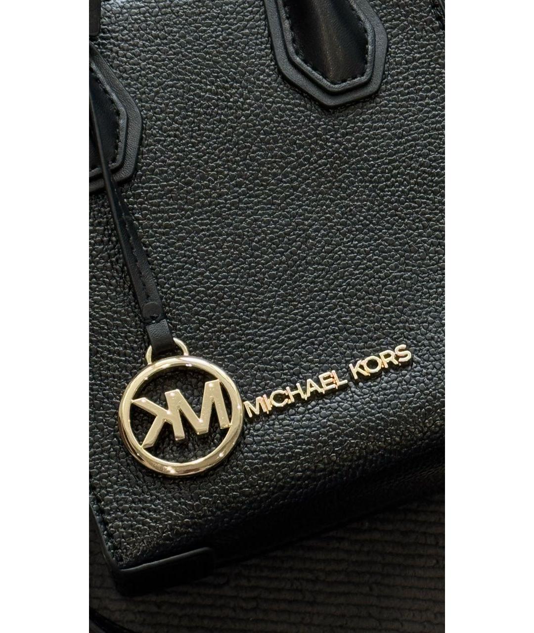 MICHAEL KORS Черная сумка через плечо из искусственной кожи, фото 7