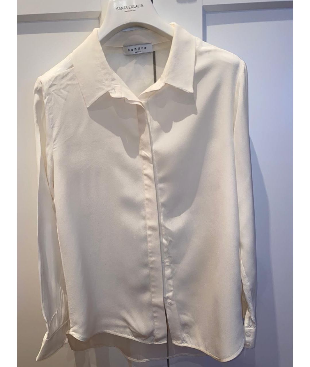SANDRO Белая рубашка, фото 4