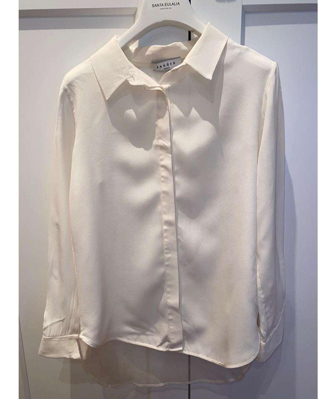 SANDRO Белая рубашка, фото 6