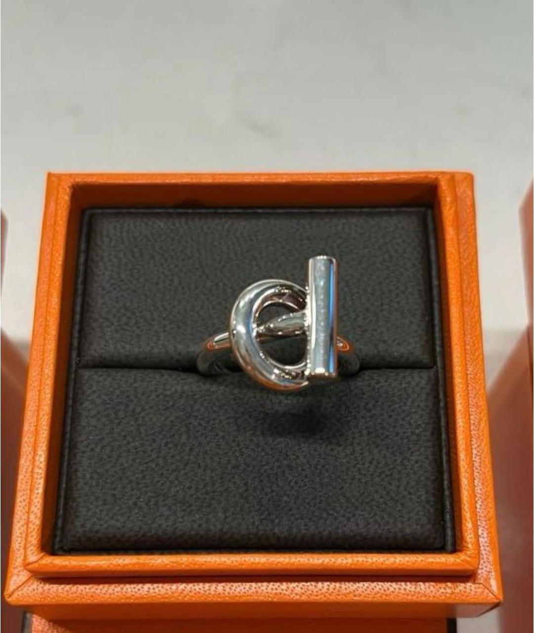 HERMES Серебряное серебряное кольцо, фото 3