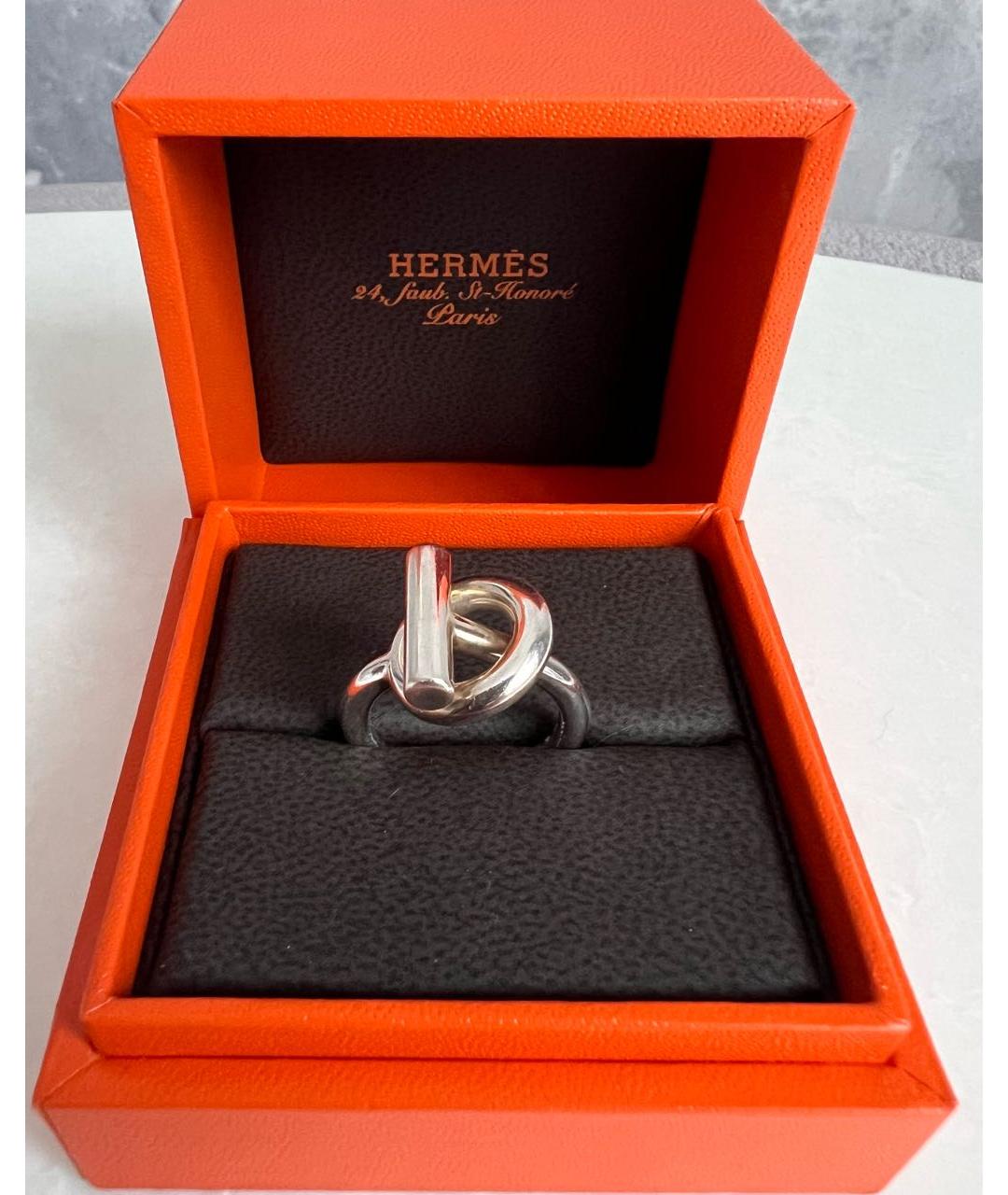 HERMES Серебряное серебряное кольцо, фото 5