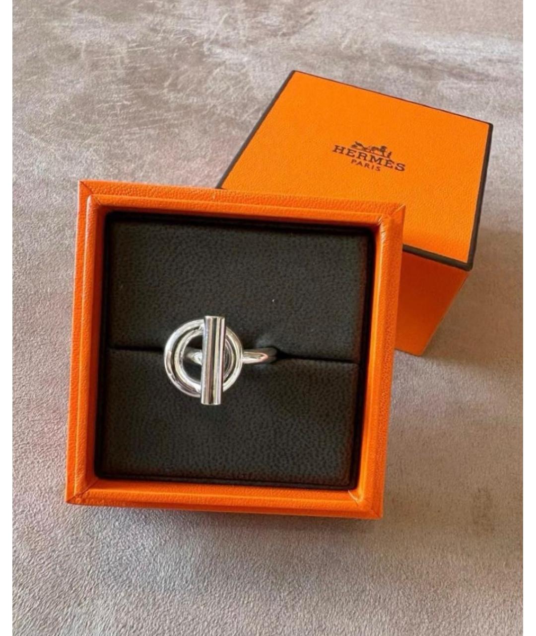HERMES Серебряное серебряное кольцо, фото 2