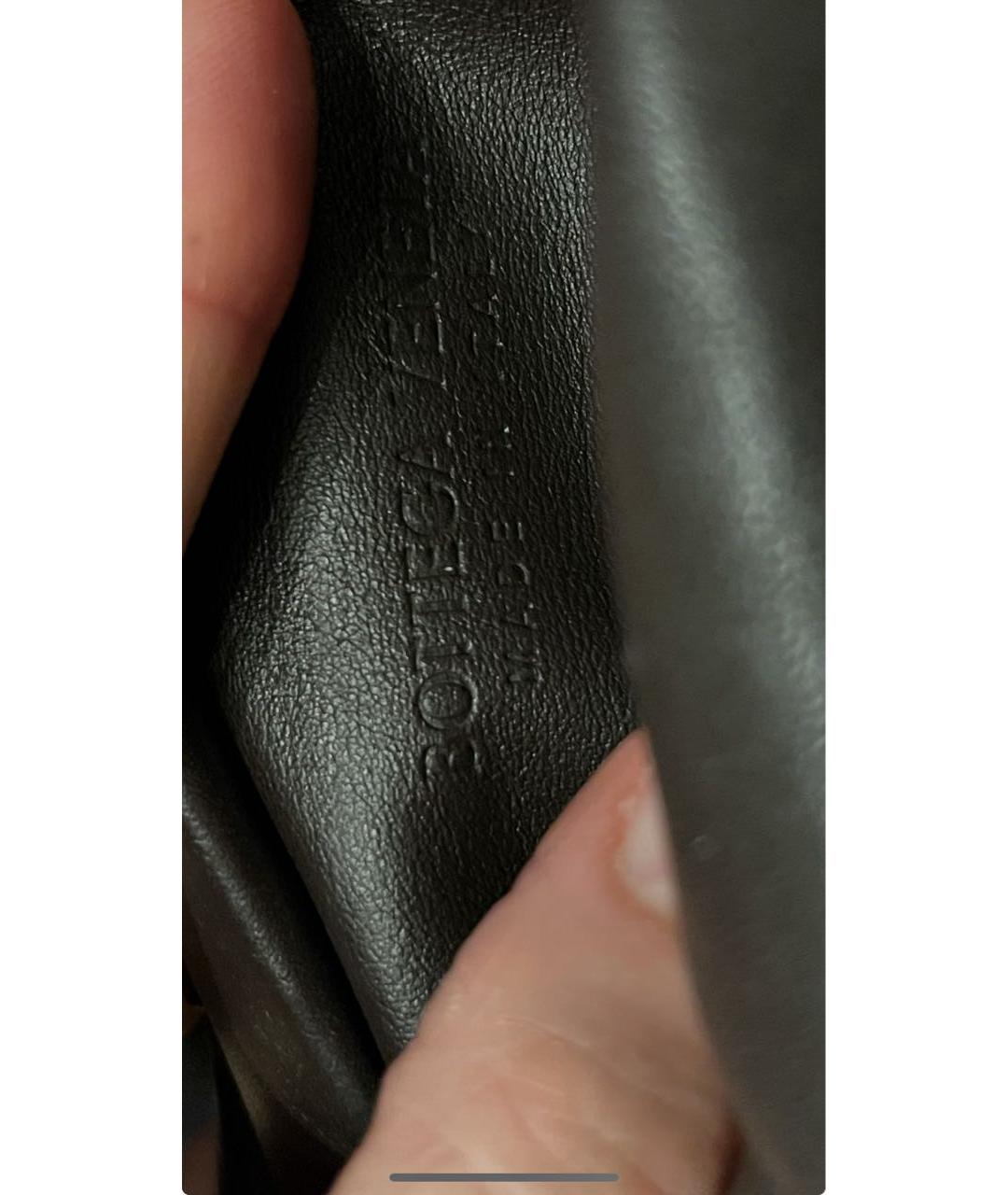 BOTTEGA VENETA Коричневая кожаная сумка через плечо, фото 8