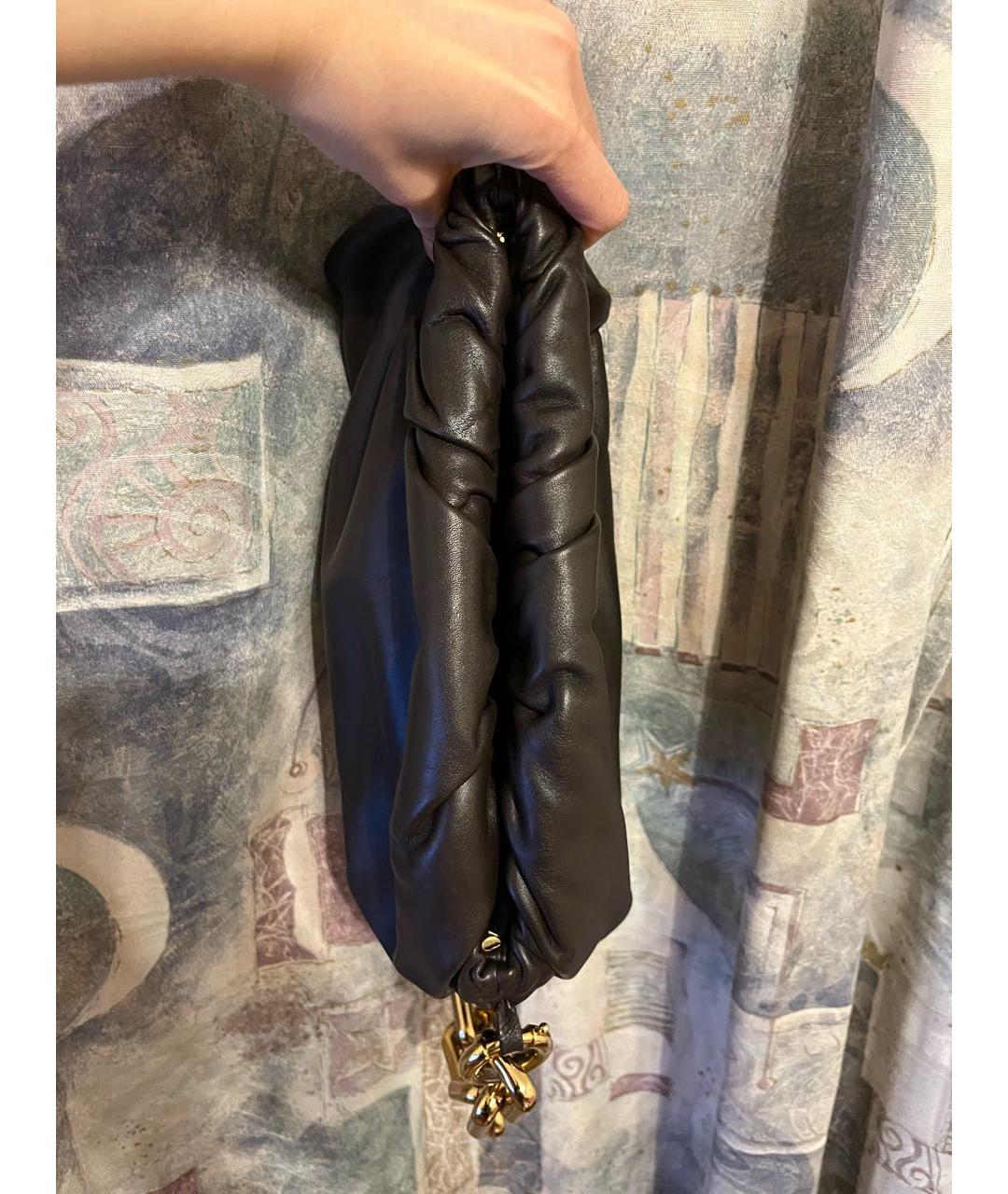 BOTTEGA VENETA Коричневая кожаная сумка через плечо, фото 7