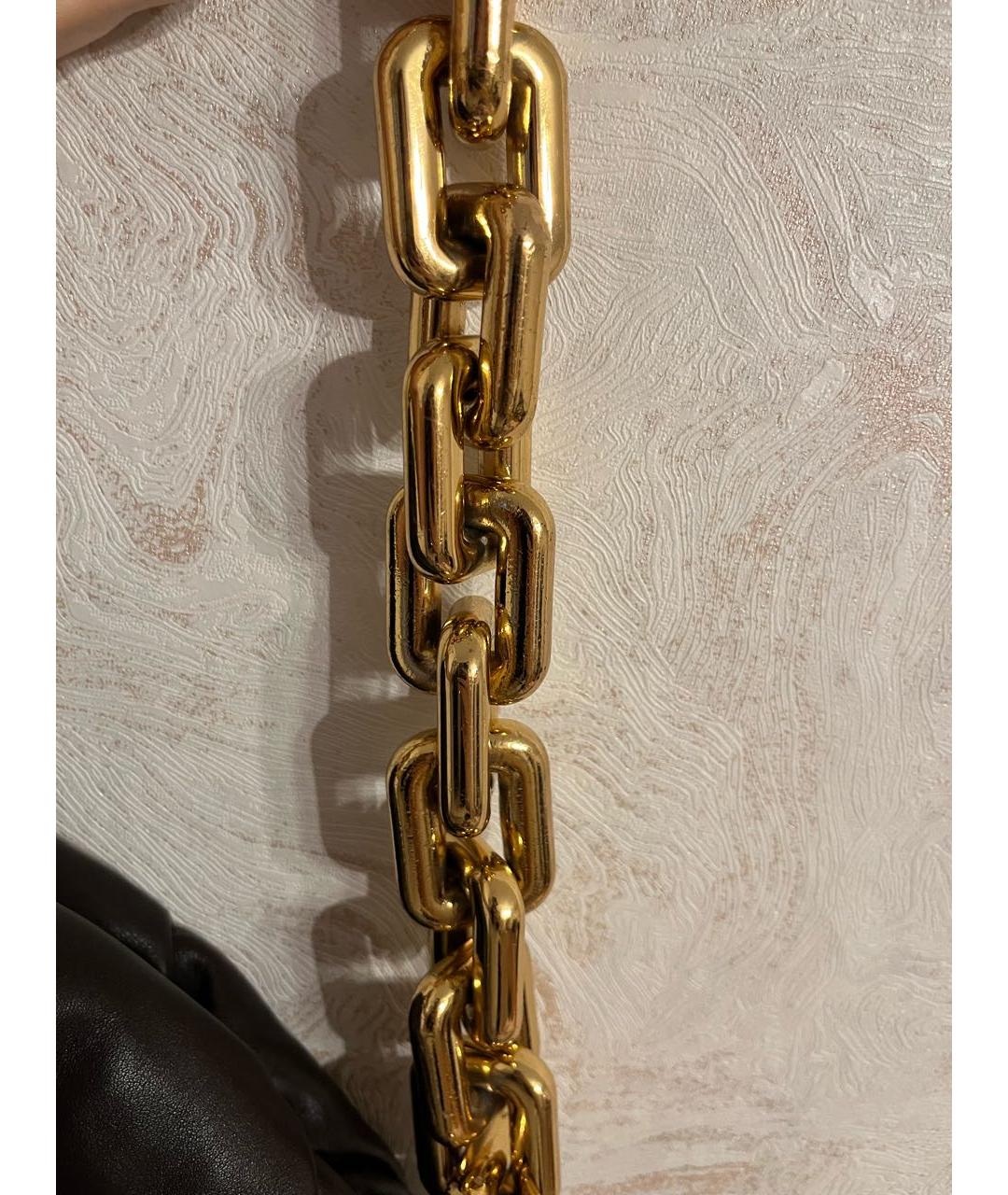 BOTTEGA VENETA Коричневая кожаная сумка через плечо, фото 7