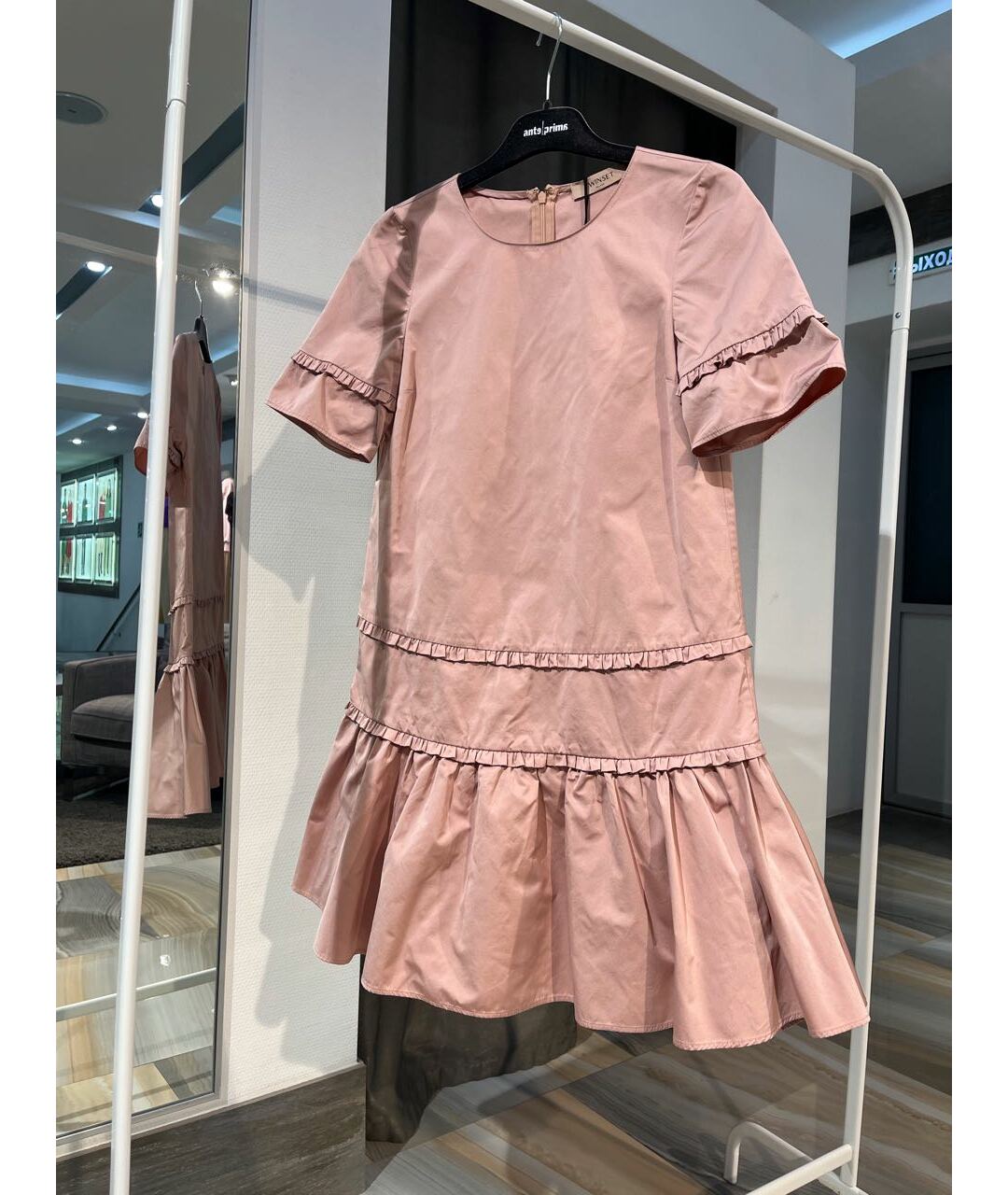 TWIN-SET Розовое полиэстеровое платье, фото 6