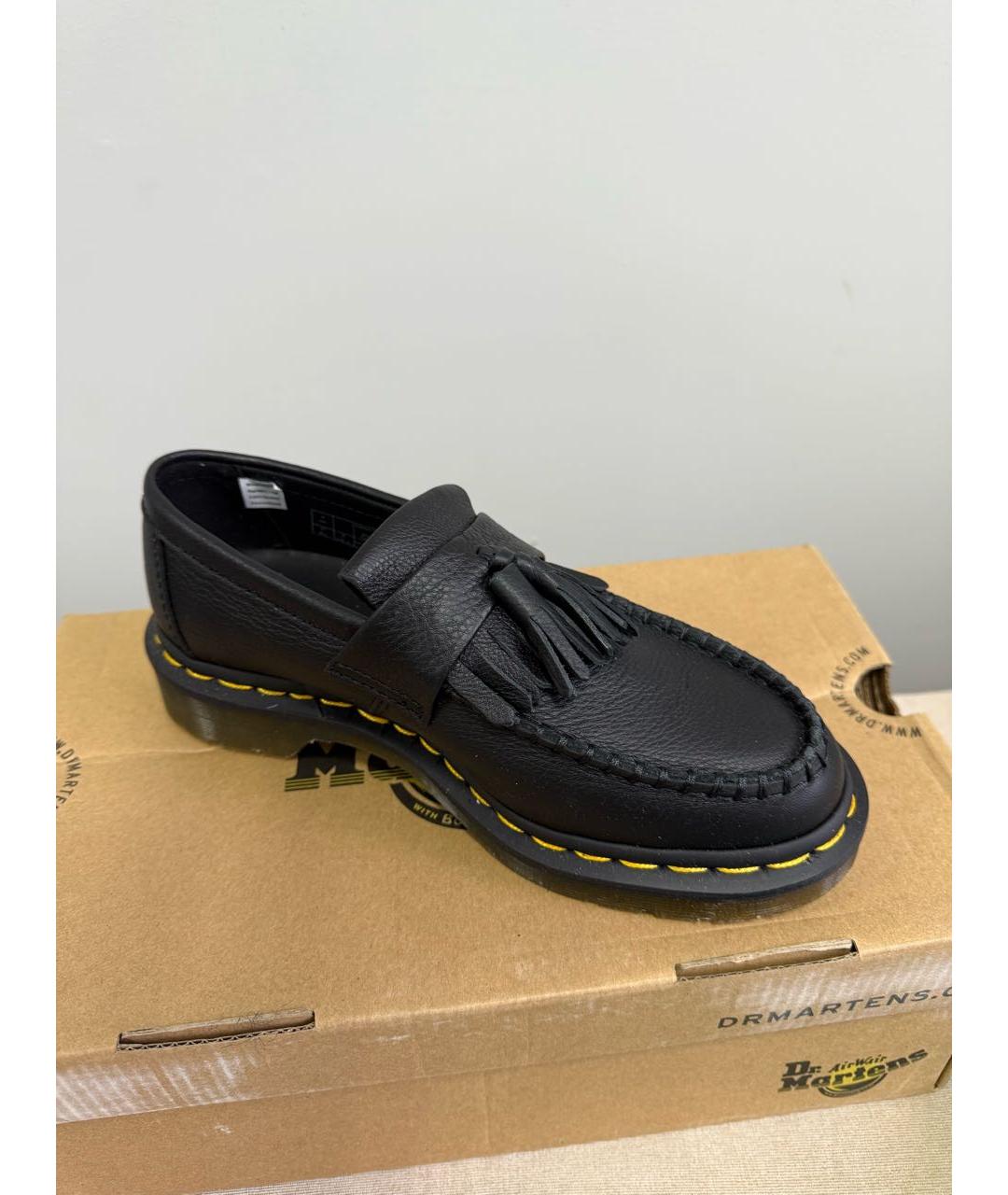 DR. MARTENS Черные кожаные лоферы, фото 3