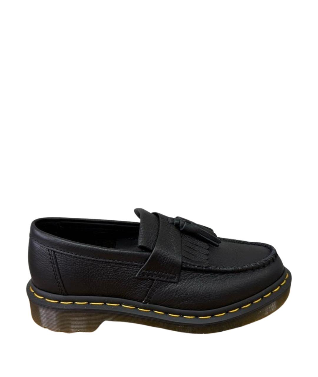 DR. MARTENS Черные кожаные лоферы, фото 1