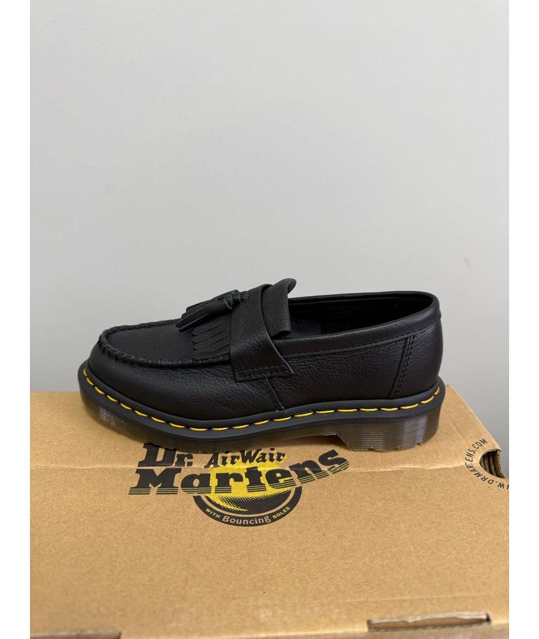 DR. MARTENS Черные кожаные лоферы, фото 6