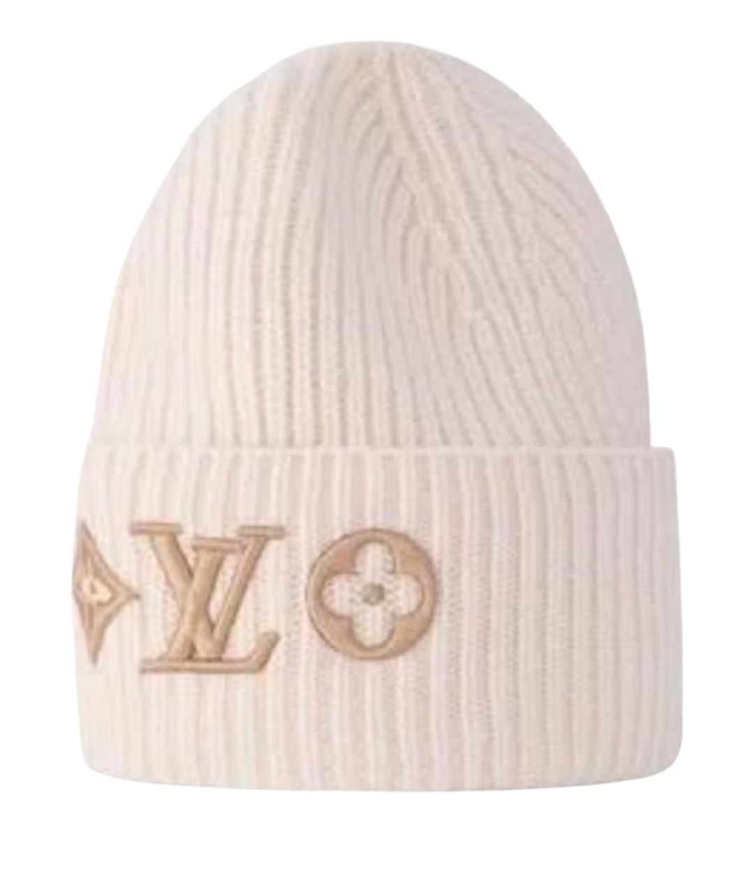 LOUIS VUITTON Бежевая шерстяная шапка, фото 1