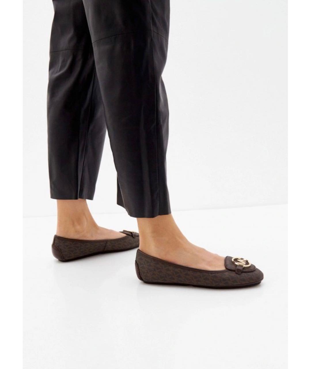 MICHAEL KORS Коричневые балетки, фото 2