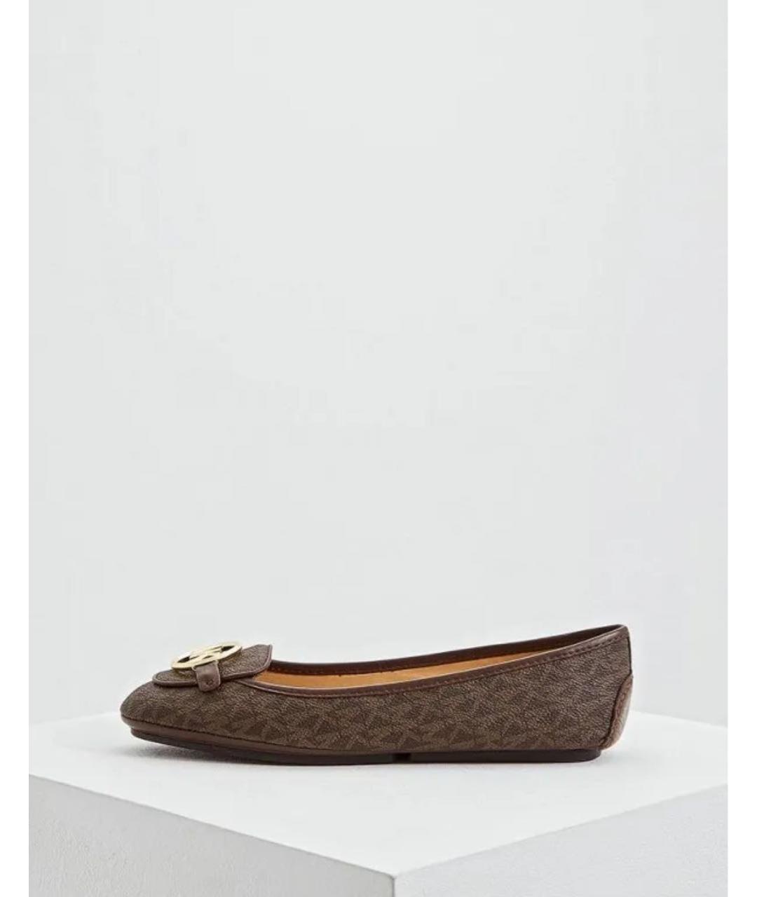 MICHAEL KORS Коричневые балетки, фото 7