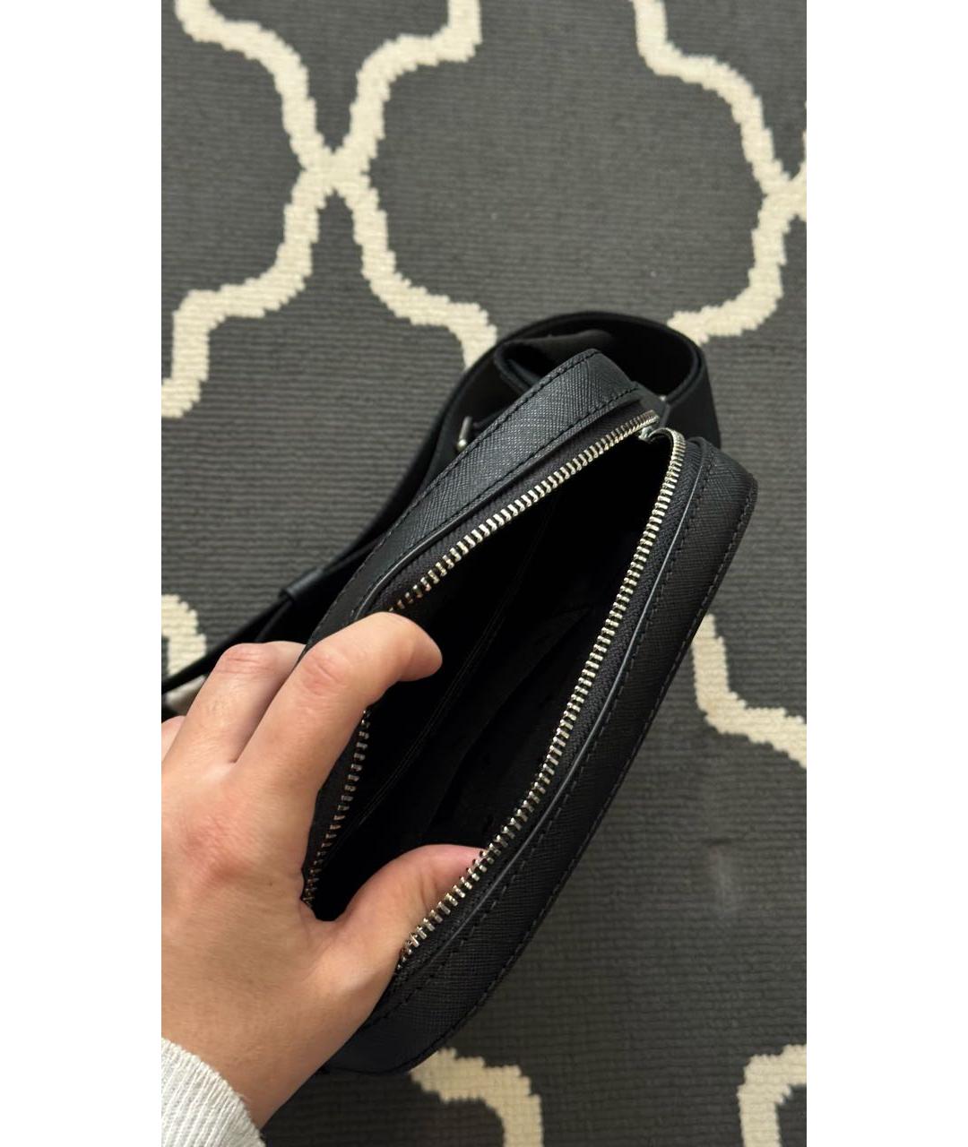 MICHAEL KORS Черная кожаная сумка на плечо, фото 4