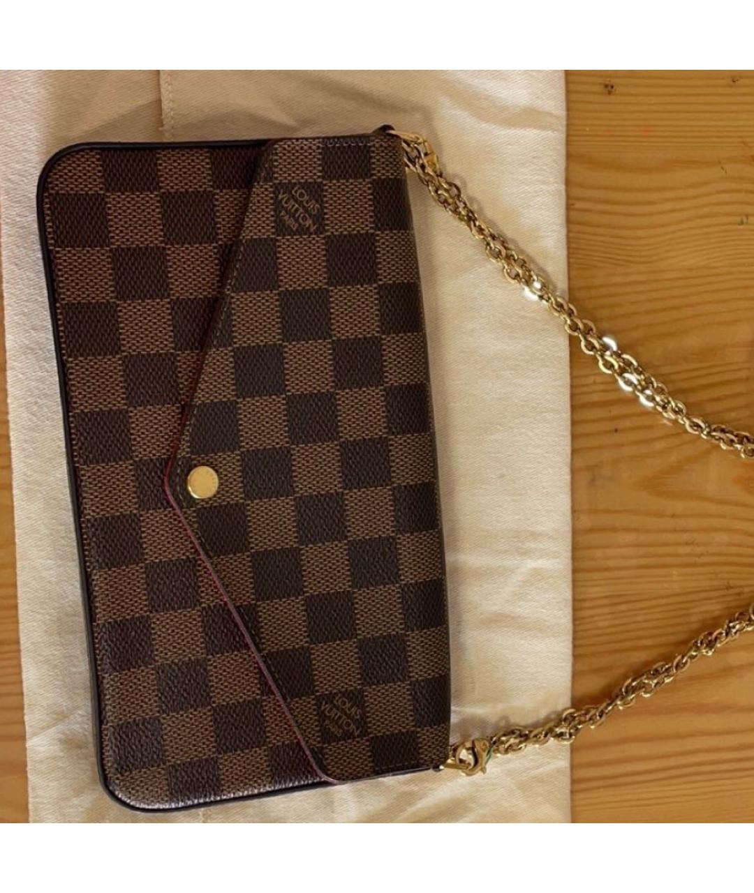 LOUIS VUITTON Коричневая сумка через плечо, фото 3