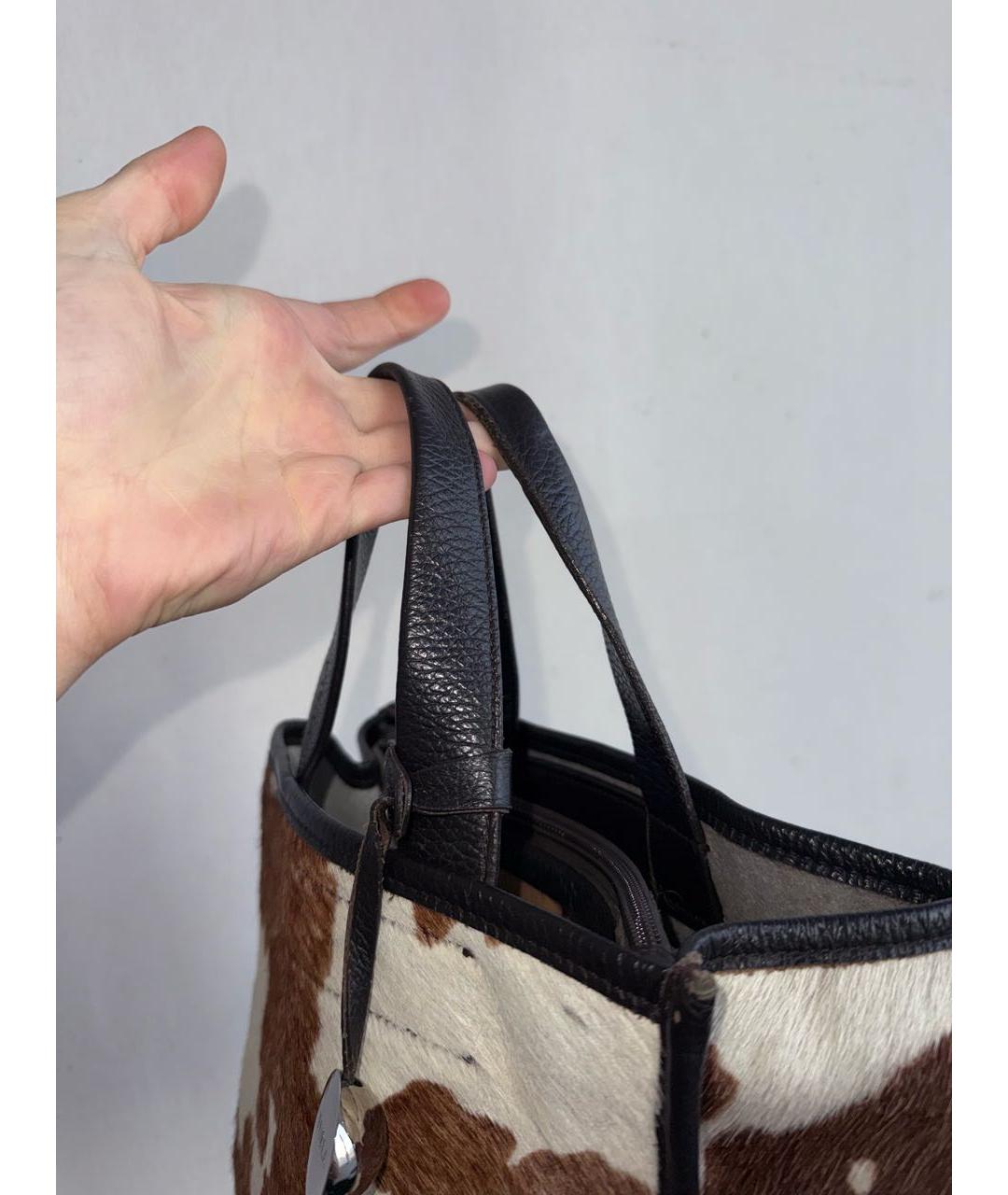 FURLA Мульти шерстяная сумка с короткими ручками, фото 7