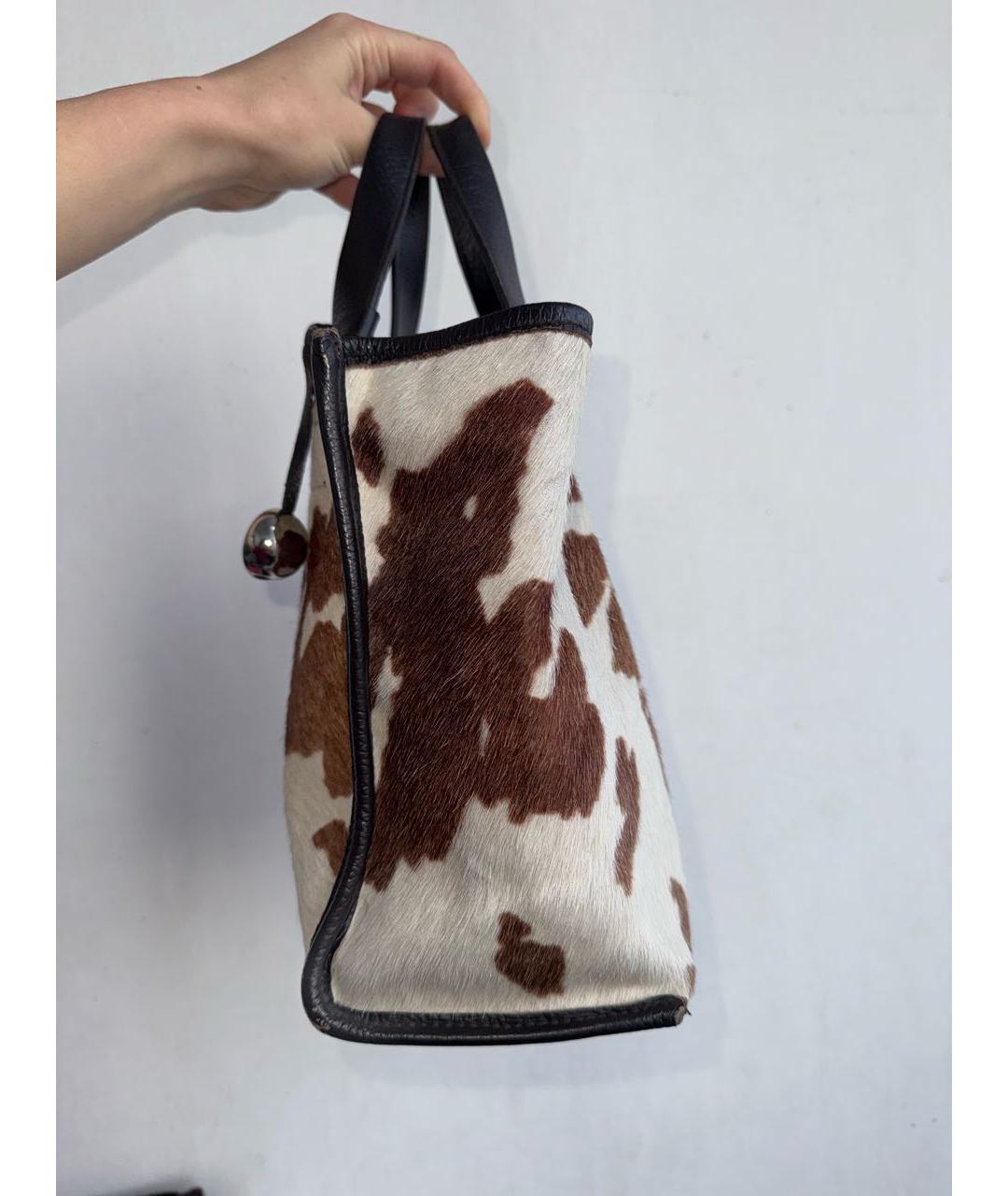 FURLA Мульти шерстяная сумка с короткими ручками, фото 3